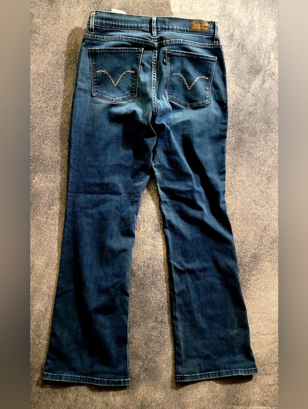 Levis 512 Women Size 12 Blue Jeans Perfect Slimmingly BootCut Stretch Denim